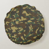 フォレストカモフラージュ ラウンドクッション (裏面)
