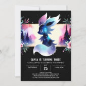 フォレストカワイルオカミ誕生日 招待状 (正面)