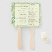 フォレストカントリーサイドランドスケープ結婚式 プログラム ハンドファン (正面&裏面)