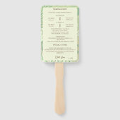 フォレストカントリーサイドランドスケープ結婚式 プログラム ハンドファン (裏面)