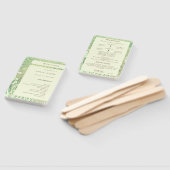 フォレストカントリーサイドランドスケープ結婚式 プログラム ハンドファン (組立なし)