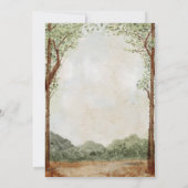 フォレストガーデンベビーシャワー編集可能招待状 招待状 (裏面)