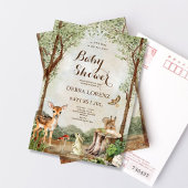 フォレストガーデンベビーシャワー編集可能招待状 招待状