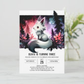 フォレストキッズウルフ誕生日 招待状 (スタンド正面)