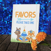 フォレストキツネとディアウッドランドパーティーの好意 台座サイン