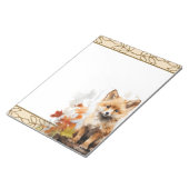 フォレストキツネウッドランド動物自然テーマメモ帳 ノートパッド (アングル)