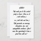 フォレストキツネ刺繍。キツネは自然の証しだ 招待状 (裏面)