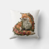 フォレストキツネ刺繍 クッション (裏面)