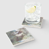 フォレストキャニオン(by Carl Blechen) ストーンコースター (横)