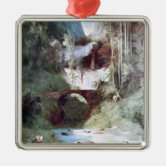 フォレストキャニオン(by Carl Blechen) メタルオーナメント (正面)