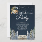 フォレストキャビン素朴ベアスターズクリスマスパーティー 招待状 (正面)