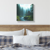 フォレストキャビン キャンバスプリント (インサイチュ (寝室))
