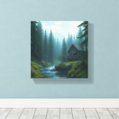 フォレストキャビン キャンバスプリント (インサイチュ (ウッドフロア))