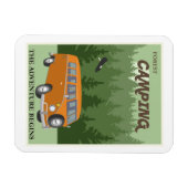 フォレストキャンピングカンパーヴァントラベルポスター マグネット (横)