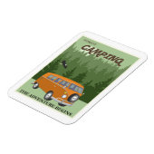 フォレストキャンピングカンパーヴァントラベルポスター マグネット (左側)