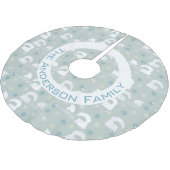 フォレストクリスマスネームキツネ柴犬スノーフレーク ブラッシュドポリエステルツリースカート (アングル)