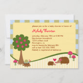 フォレストクリッターズベビーシャワー招待状 招待状 (正面)