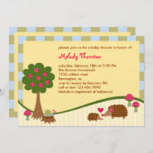 フォレストクリッターズベビーシャワー招待状 招待状 (正面/裏面)