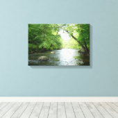 フォレストクリークストレッチキャンバス印刷 キャンバスプリント (インサイチュ (ウッドフロア))