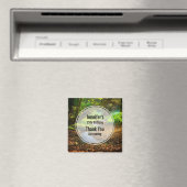 フォレストクリークビューティフル自然フォト誕生日 マグネット (インサイチュ (食洗機))