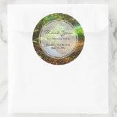 フォレストクリークビューティフル自然写真パーティー ラウンドシール (バッグ)