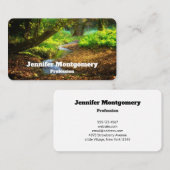 フォレストクリークビューティフル自然写真 名刺 (正面/裏面)
