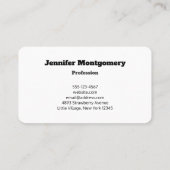 フォレストクリークビューティフル自然写真 名刺 (裏面)