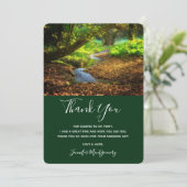 フォレストクリーク美しい自然景観写真 サンキューカード (スタンド正面)