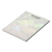 フォレストクリーク美しい自然景観写真 ノートパッド (回転)