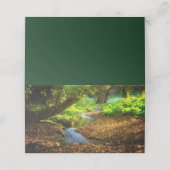 フォレストクリーク美しい自然景観写真 プレイスカード (外部開封)