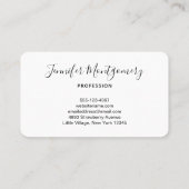 フォレストクリーク美しい自然景観写真 名刺 (裏面)