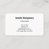 フォレストクリーク美しい自然景観写真 名刺 (裏面)