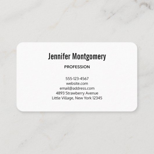 フォレストクリーク美しい自然景観写真 名刺 (裏面)