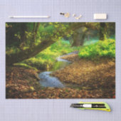 フォレストクリーク美しい自然景観写真 薄葉紙 (クラフト)