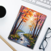 フォレストクリーク | 紅葉の水彩風景画 ノートブック