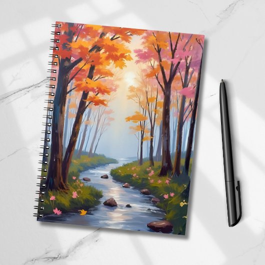 フォレストクリーク | 紅葉の水彩風景画 ノートブック