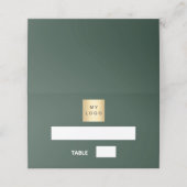 フォレストグリーンのビジネスロゴイベント プレイスカード (外部開封)