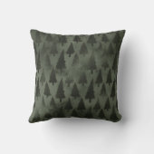 フォレストグリーンエレガントクリスマスホリデーツリー クッション (裏面)