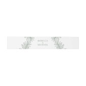 フォレストグリーンエレガントボタニッ結婚クス 招待状ベリーバンド (フラット)