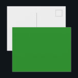 フォレストグリーンカスタムハガキ ポストカード<br><div class="desc">この森の緑の葉書は、最高の柔軟性とタイムレスなスタイルを提供する。豊かな無地の緑のフロントは視覚的に印象的で信じられないほどの適応性を持つ – あなたはの日結婚付救、プロモーションの発表、ノート、休日のメッセージを送信する感謝していかどうか。フォレストグリーンは落ち着き、品質、伝統を伝え、個人やプロフェッショナルの文脈を超えた強力な選択となっている。あなたはフルクリエイティブ制御でこのポストカードは100%カスタマイズ可能。背景の削除、要素のサイズ変更や移動、グラフィックの削除、独自のロゴ、QRコード、またはメッセージの追加など。あなたは一文の告知を作成するお洒落か、詳細なバイリンガルの招待状を作成するかにかかわらず、レイアウトは形を整えるために自分のものだ。このデザインは、大量注文に対応した設計で、学校（オープンハウスの発表、卒業式メーラー）、ビジネス（季節的なキャンペーン、顧客のアウトリーチ）、非営利団体(イベント招待状)、家族（休日の挨拶、RSVP）に最適結婚。また、ギフトボックス、サブスクリプションキット、カンファレンスウェルカムパックのための素晴らしいインサートを作る。メールボックスまたは表示テーブルで目立つこの緑の色合いは、音を立てずはっきりしたに、まだ接地されていない、まさにそのよモダンうだ。記憶されたメッセージを送信する。</div>