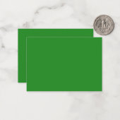 フォレストグリーンカスタムフラットノートカード ノートカード (正面/裏面インサイチュ)