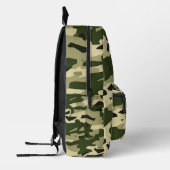 フォレストグリーンカーキ軍隊迷彩柄デザインパターン プリントバックパック (左)