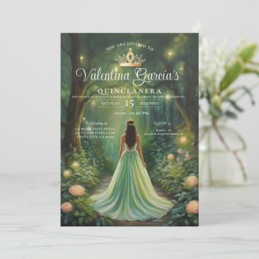 フォレストグリーンキンセアニラ15アノス金ゴールドクラウン 招待状 (スタンド正面)