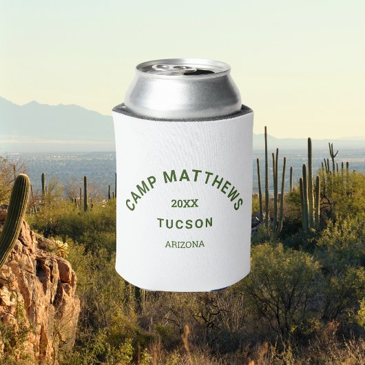 フォレストグリーンクレストファミリーキャンピングトリップ 缶クーラー