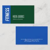 フォレストグリーンサファイアブルートレーナービジネスカード 名刺 (正面/裏面)