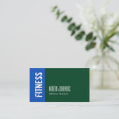 フォレストグリーンサファイアブルートレーナービジネスカード 名刺 (スタンド正面)