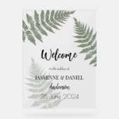 フォレストグリーンシダ結婚ズアウトドア アクリルサイン (正面)