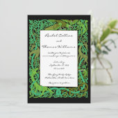 フォレストグリーンズケルト動物結婚式招待状 招待状 (スタンド正面)
