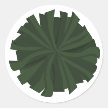 フォレストグリーンチアリーダーpom pom