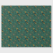 フォレストグリーンディメンジョンデザイン ラッピングペーパー (フラット)